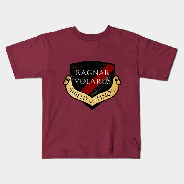 Ragnar Volarus: Shield of Tinos Kids T-Shirt by A Nerd Grows in Brooklyn